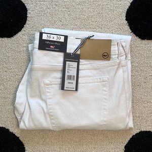 NWT Vineyard Vines White 5-Pocket Pant 36x30